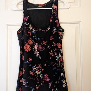 Express two-toned floral tank top